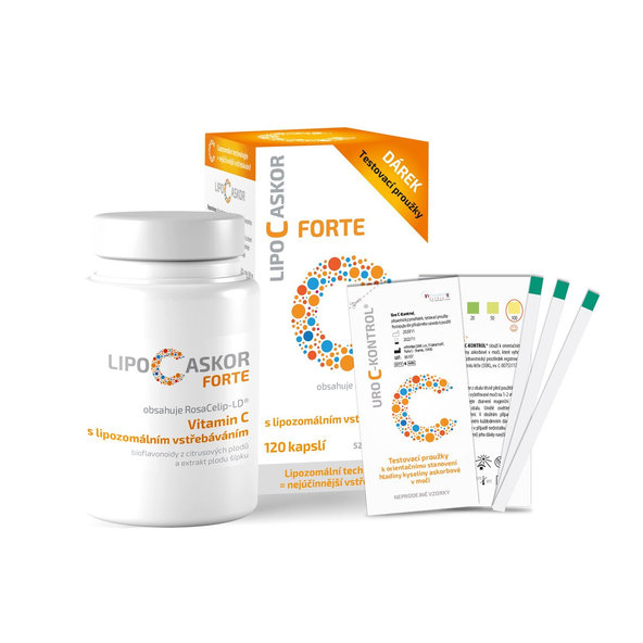 LIPO C ASKOR Forte 120ks + testovacie prúžky 4ks