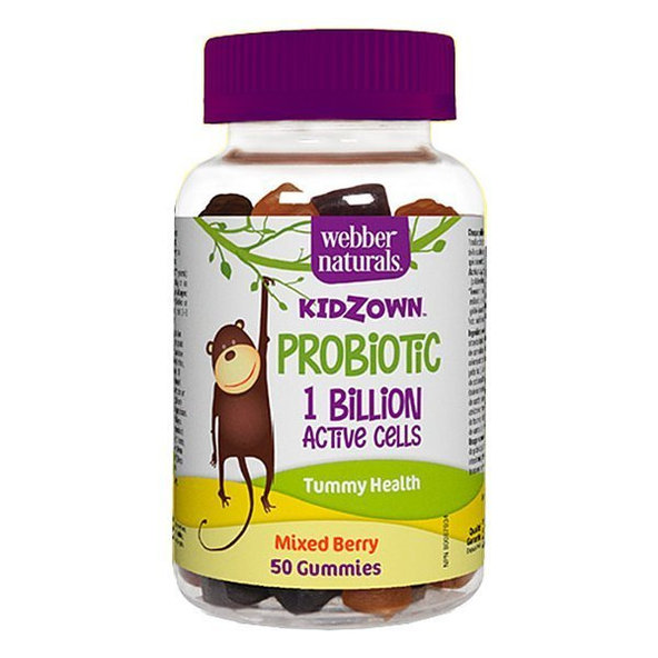 Webber Naturals Kidzown 1 Billion Gummies 50 tbl