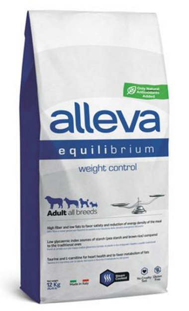 E-shop Alleva SP EQUILIBRIUM dog adult weight controll all breed chicken & ocean fish 12kg