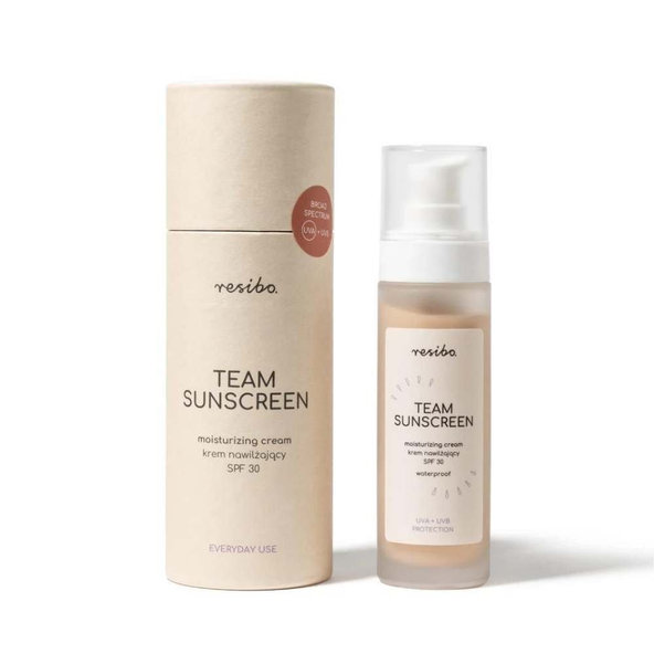 Hydratačný krém s SPF 30 Team Sunscreen Resibo 50 ml