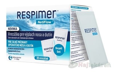 E-shop RESPIMER Vrecúška pre výplach nosa a dutín 1 x 30 ks