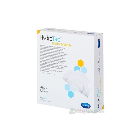 HydroTac Border Multisite Krytie na rany penové kruh (priemer 11,5 cm) 10ks