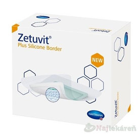 Zetuvit Plus Silicone Border kompres sterilný (15x25cm) 10ks