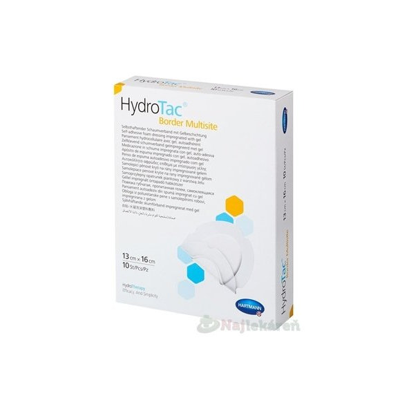 HydroTac Border Multisite Krytie na rany penové ovál (13x16cm) 10ks