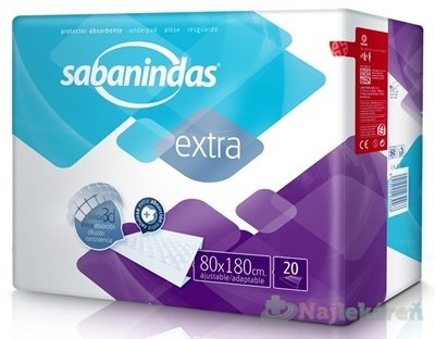 Sabanindas - Podložka absorpčná Extra 80x180cm 20ks