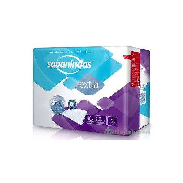 Sabanindas - Podložka absorpčná Extra 80x180cm 20ks