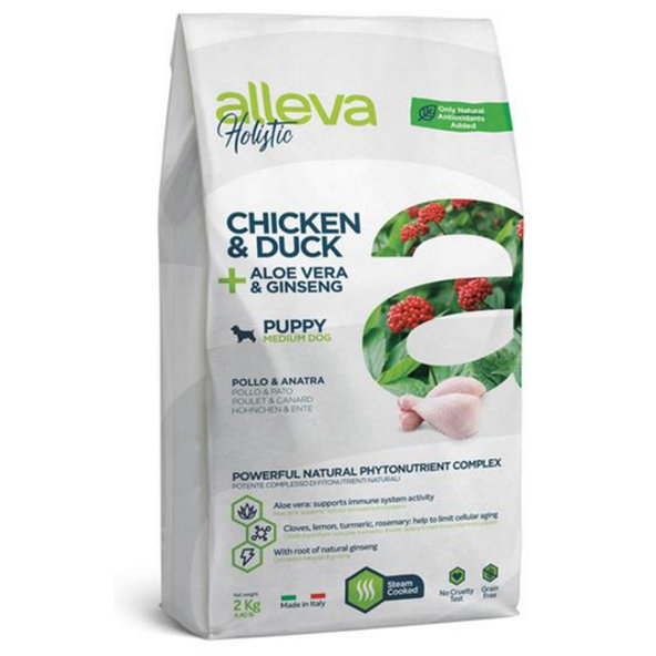 Alleva HOLISTIC dog puppy & junior medium chicken 2kg