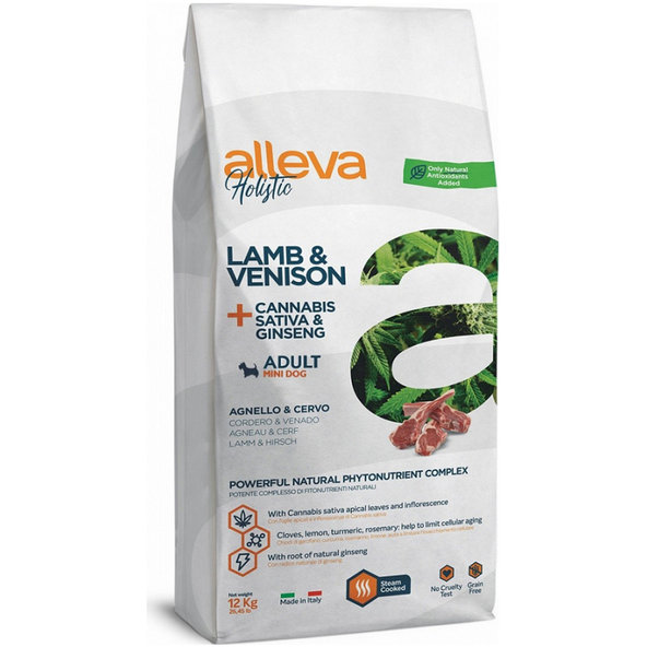 Alleva HOLISTIC dog adult mini lamb & venison 12kg