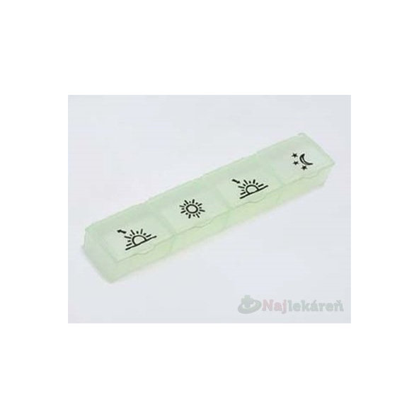 Dávkovač liekov typ 04 denný svetlo zelený 1ks