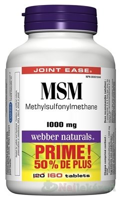 E-shop Webber Naturals MSM 1000 mg BONUS 160 tabliet