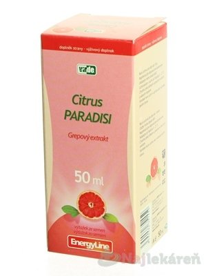 E-shop VIRDE CITRUS PARADISI grepový extrakt na prečistenie organizmu, 50 ml