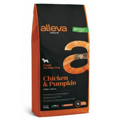Alleva NATURAL dog puppy medium chicken & pumpkin 12kg