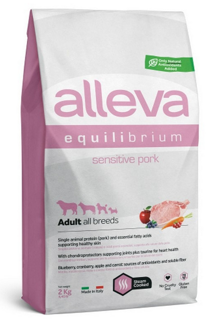 E-shop Alleva SP EQUILIBRIUM dog adult sensitive all breeds pork 2kg