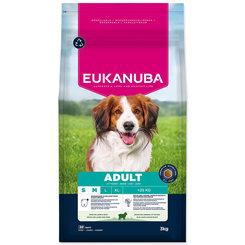 Krmivo EUKANUBA Adult Small and Medium breed rich in lamb 3 kg
