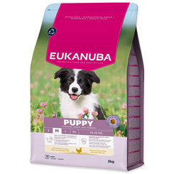 Krmivo EUKANUBA Puppy Medium rich in fresh chicken 3kg