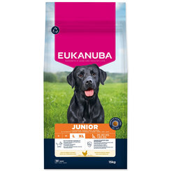Krmivo EUKANUBA Junior Large rich in fresh chicken 15 kg