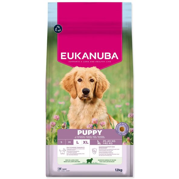 Krmivo EUKANUBA Puppy Large rich in lamb 12 kg