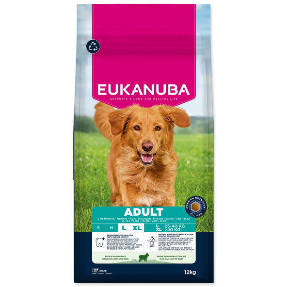 Krmivo EUKANUBA Adult Large rich in lamb and rice 12kg