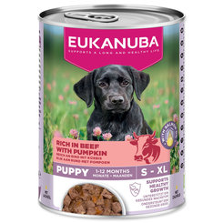 Konzerva EUKANUBA Puppy bohotá na hovädzie s tekvicou 400 g