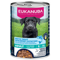 Konzerva EUKANUBA Adult bohatá na pstruha s batátmi 400 g
