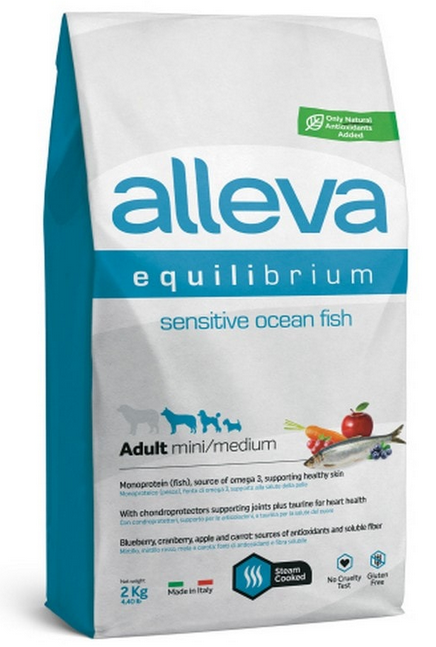 E-shop Alleva SP EQUILIBRIUM dog adult sensitive mini & medium ocean fish 2kg