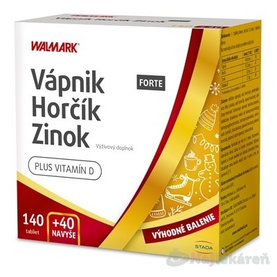 WALMARK Vápnik Horčík Zinok FORTE PROMO 2022, 180 tbl
