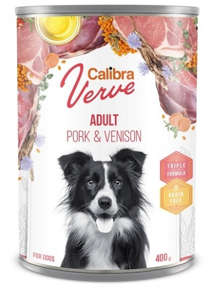 E-shop Calibra KONZERVA dog Adult Verve Pork & Venison 6 x 400g