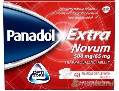 E-shop Panadol Extra Novum 500 mg/65 mg proti bolesti a horúčke 48 tbl