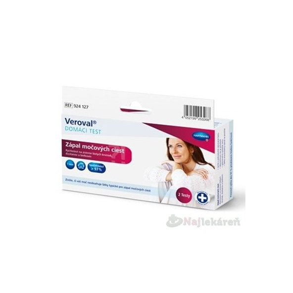 Veroval ZÁPAL MOCOVYCH CIEST domáci test 2ks