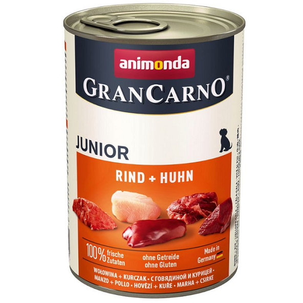 Animonda GRANCARNO® dog junior hovädzie a kura 6 x 400g konzerva