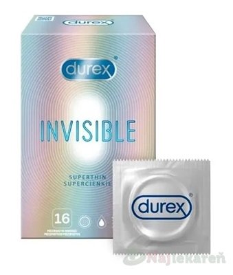 E-shop DUREX INVISIBLE kondóm 16 ks