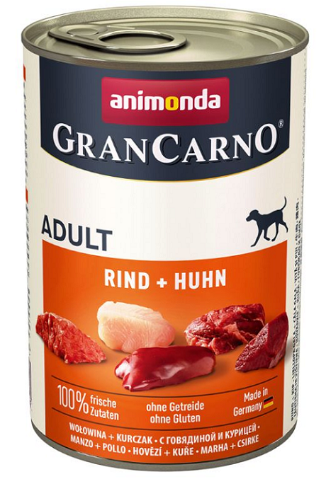 E-shop Animonda GRANCARNO® dog adult hovädzie a kura 6 x 400g konzerva