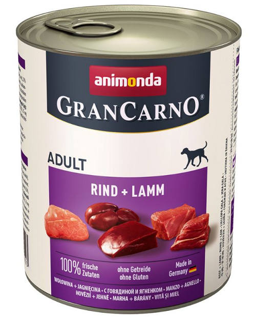 E-shop Animonda GRANCARNO® dog adult hovädzie a jahňa 6 x 800g konzerva