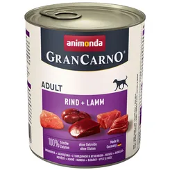 Animonda GRANCARNO® dog adult hovädzie a jahňa 6 x 800g konzerva