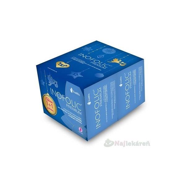 INOFOLIC PREMIUM s kys. listovou, 60+60 ks zadarmo
