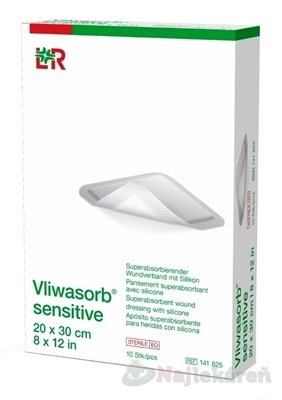 E-shop Vliwasorb sensitive Krytie na rany 20x30cm 10ks