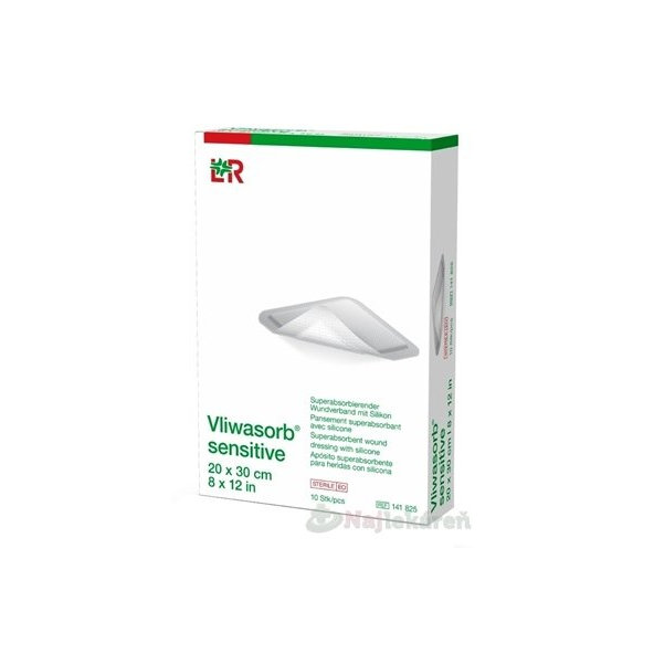 Vliwasorb sensitive Krytie na rany 20x30cm 10ks