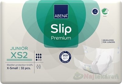 E-shop ABENA Slip Premium JUNIOR XS2, inkon. plienky (veľ. XS),32ks