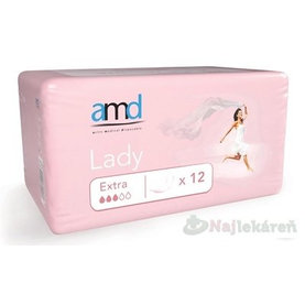 AMD Lady Extra, inkontinenčné vložky pre ženy, 12 ks