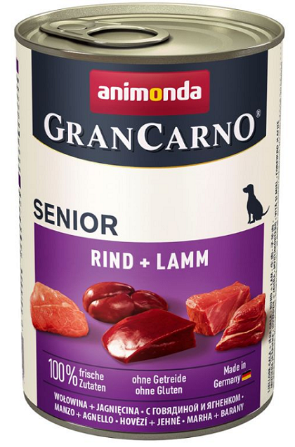 E-shop Animonda GRANCARNO® dog senior hovädzie a jahňa 6 x 400g konzerva