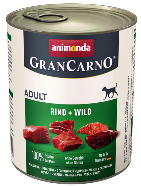 E-shop Animonda GRANCARNO® dog adult hovädzie a divina 6 x 800g konzerva