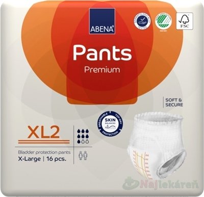 E-shop ABENA Pants Premium XL2, navliekacie nohavičky (veľ.XL),16 ks