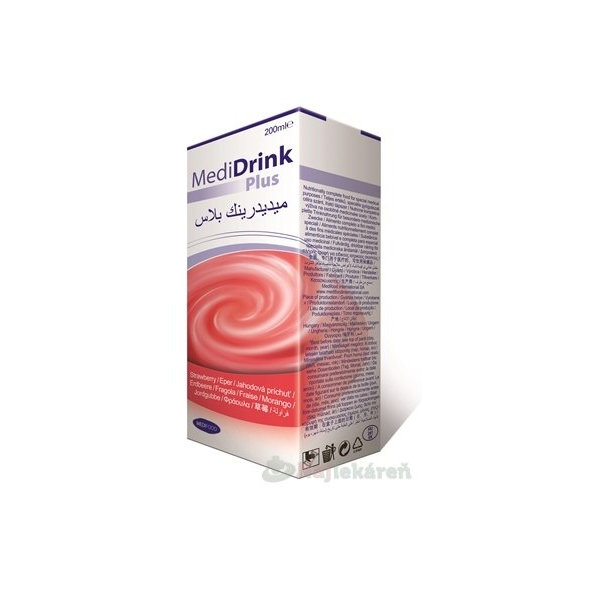 MediDrink Plus jahodová príchuť 30x200 ml