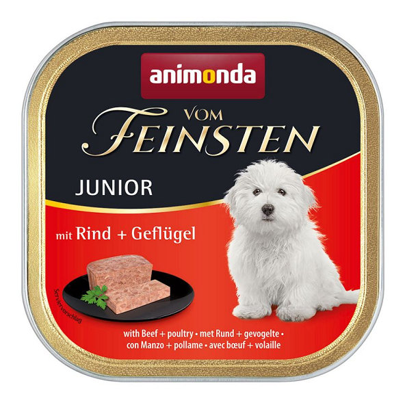 Animonda Vom Feinsten dog JUNIOR hovädzie a hydina 11 x 150g