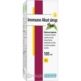 GENERICA Immune Akut sirup s vitamínom C, 105 ml