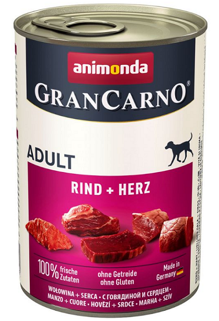 E-shop Animonda GRANCARNO® dog adult hovädzie a srdiečka 6 x 400g konzerva