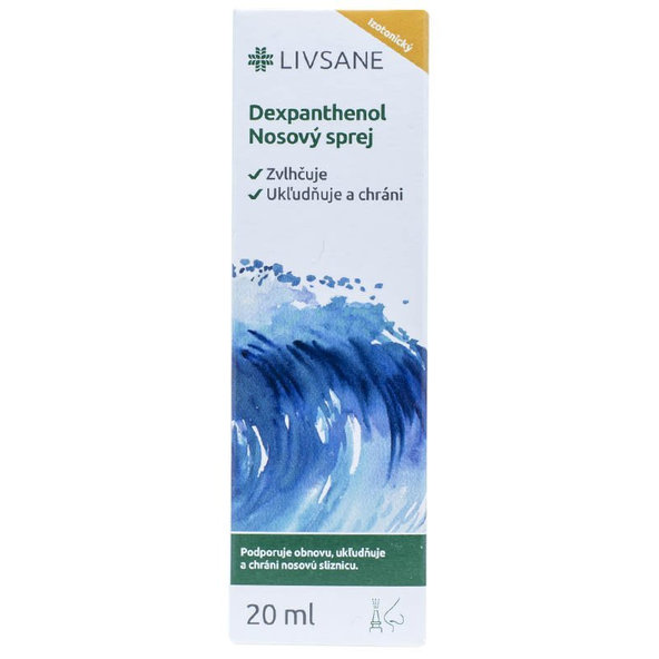 LIVSANE Nosový sprej Dexpanthenol s morskou vodou izotonickou 20 ml