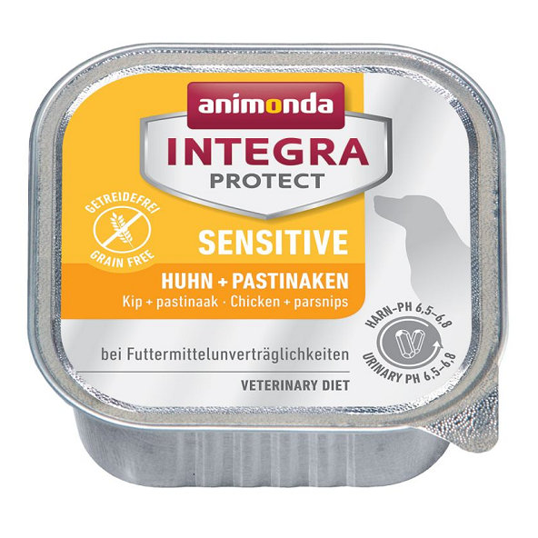 Animonda INTEGRA® Protect dog Sensitive - Kuracie + paštrnák 11 x 150g