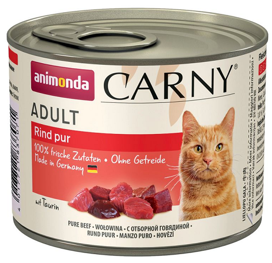 E-shop Animonda CARNY® cat Adult hovädzie konzervy pre mačky 6x200g
