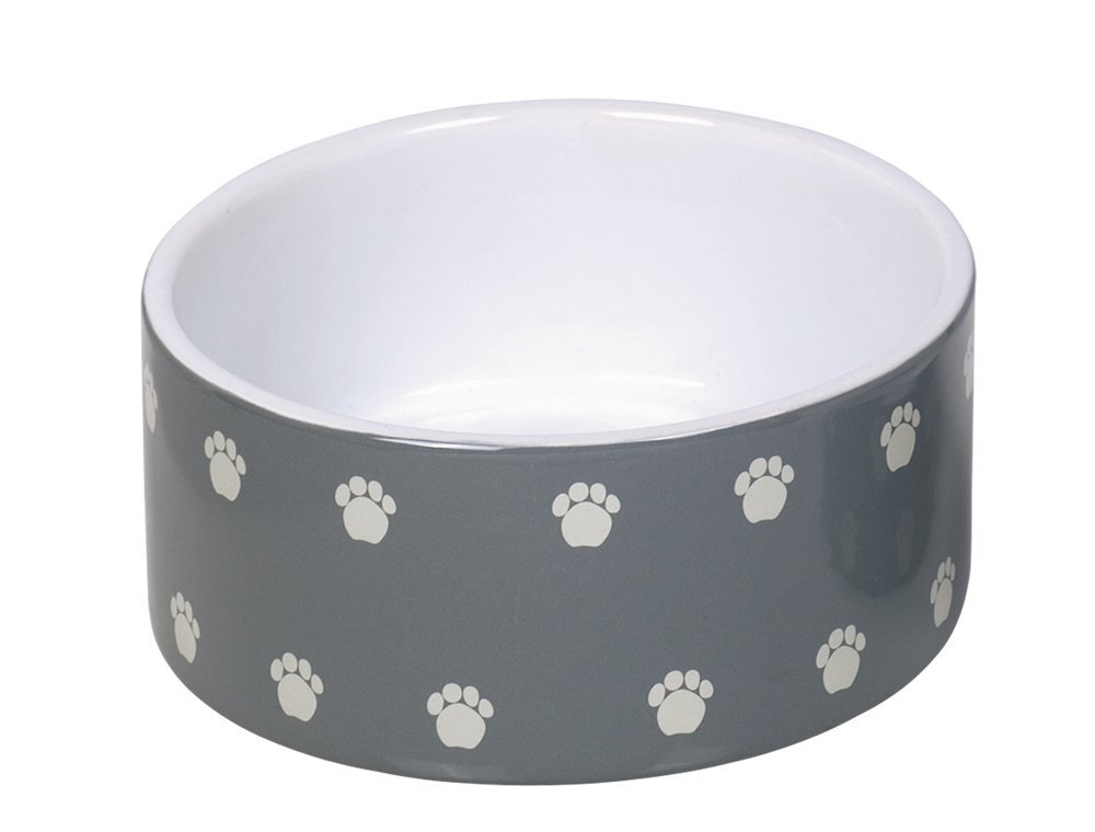 E-shop Pata šedá keramická miska pre psy a mačky 550ml